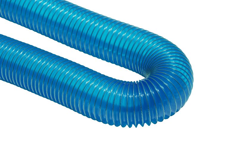 art-side-img PVC flexduct general purpose blue in a u shape